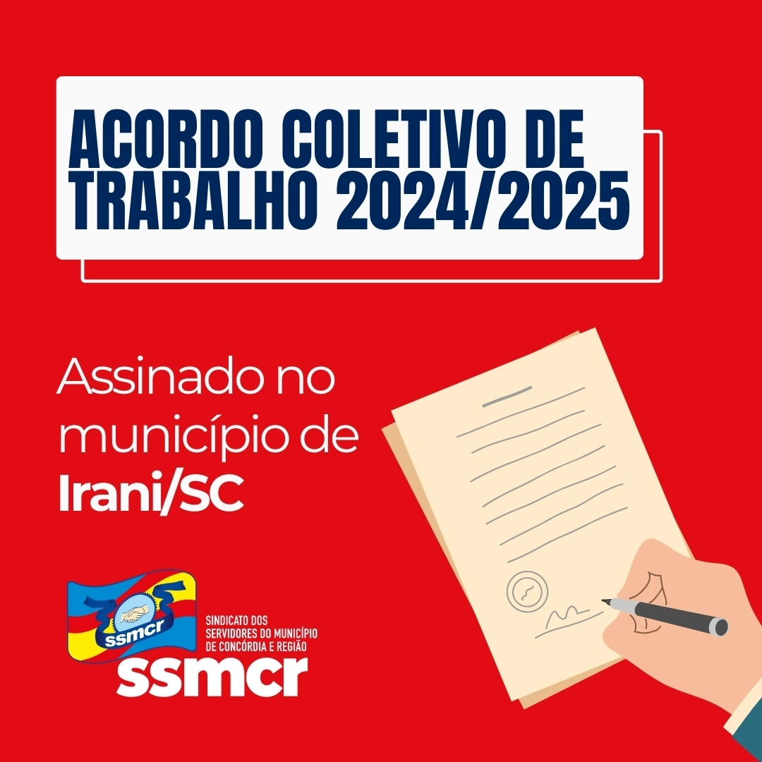 Acordo Coletivo de Trabalho 2024/2025 já está assinado - ...