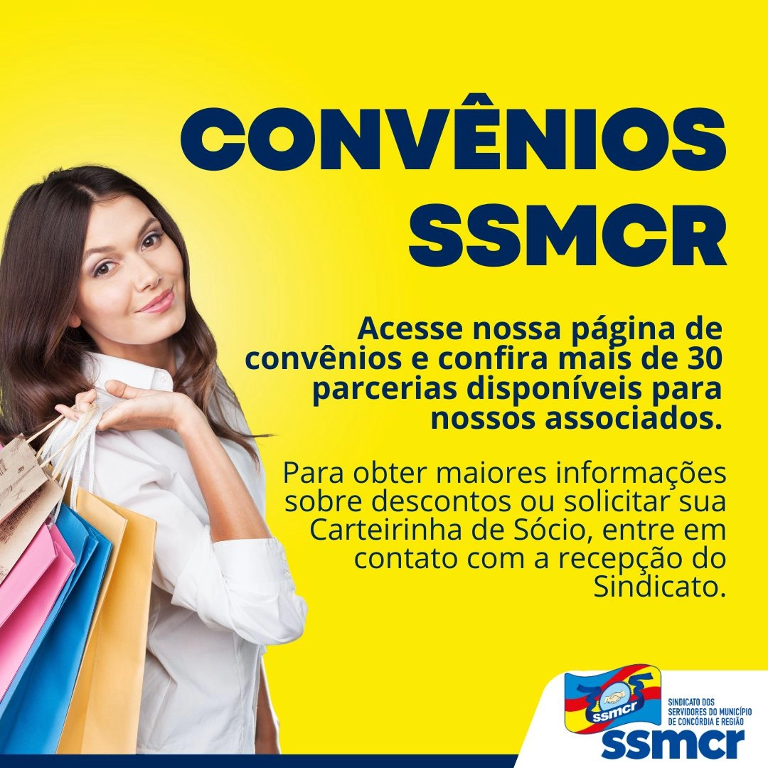 CONFIRA NOSSOS CONVÊNIOS