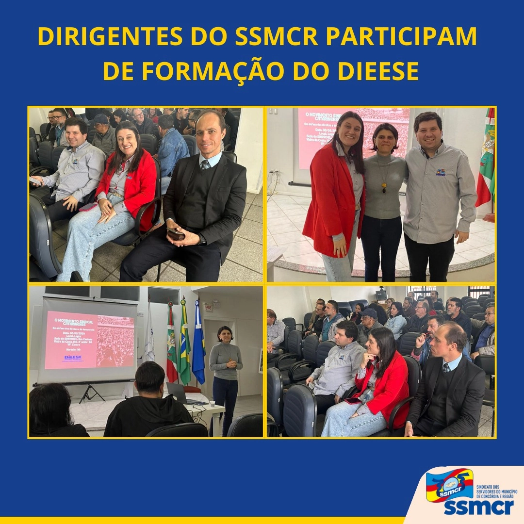 DIRIGENTES DO SSMCR PARTICIPAM DE FORMAÇÃO DO DIEESE 📊📈