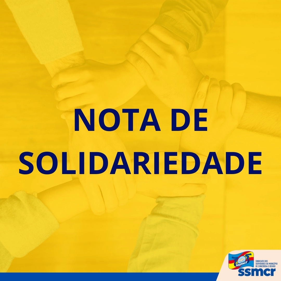 NOTA DE SOLIDARIEDADE