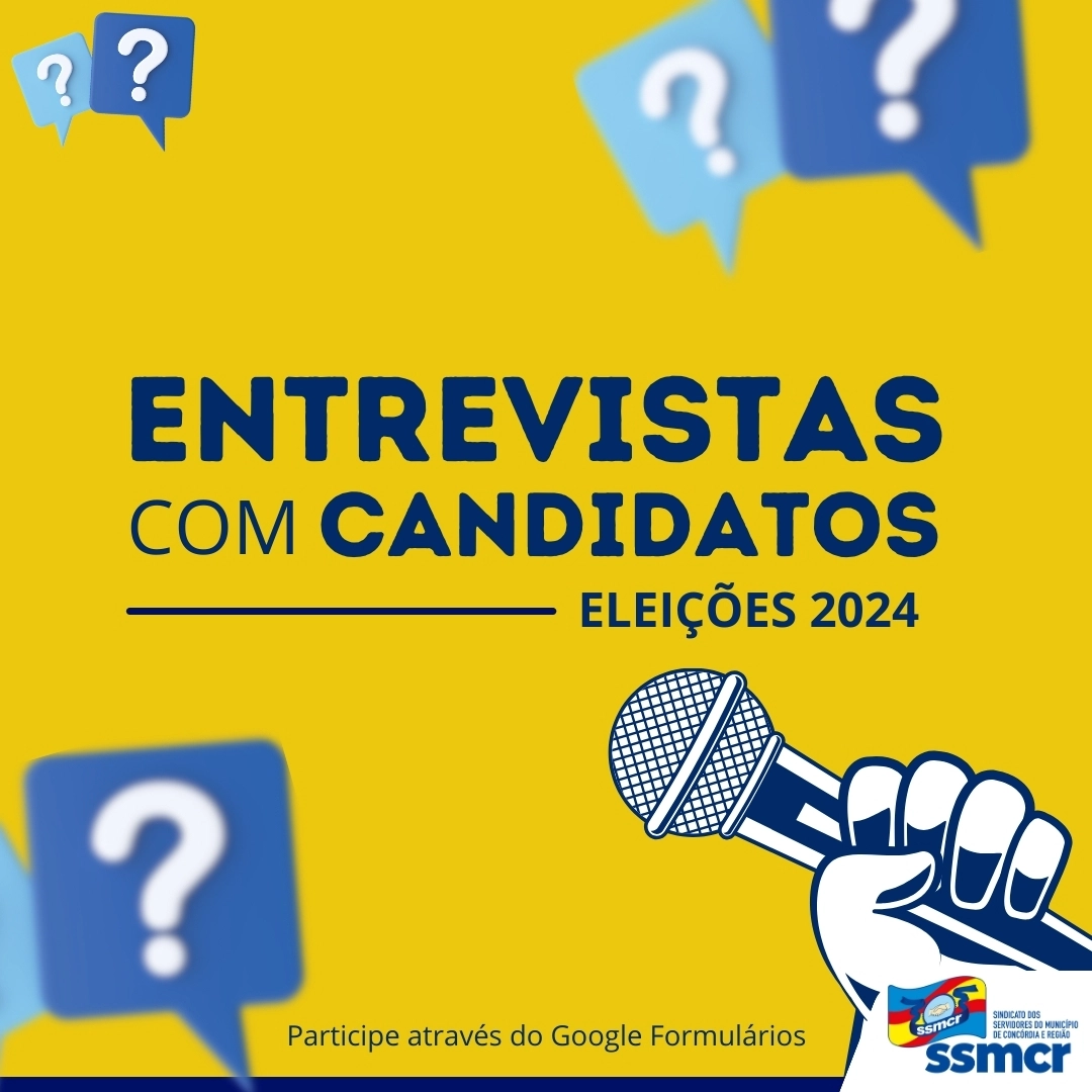 ENTREVISTAS COM CANDIDATOS A PREFEITO DOS MUNICÍPIOS DE BASE DO SSMCR! 🗳️🎙️