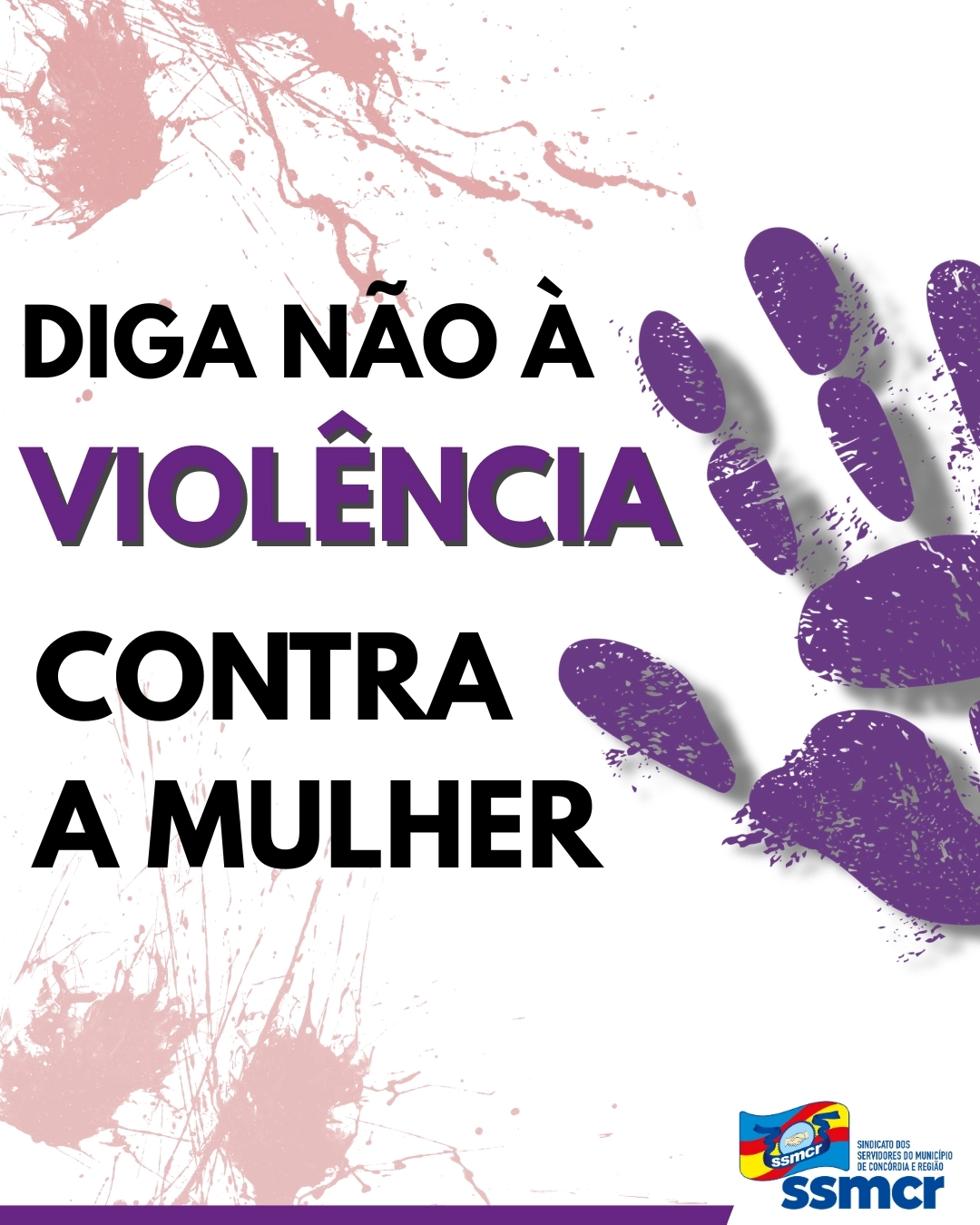 Diga não à violência contra a mulher!