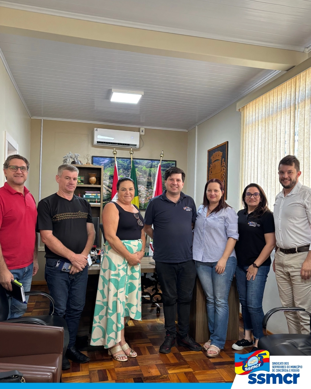 Visita ao poder executivo do município de Arvoredo
