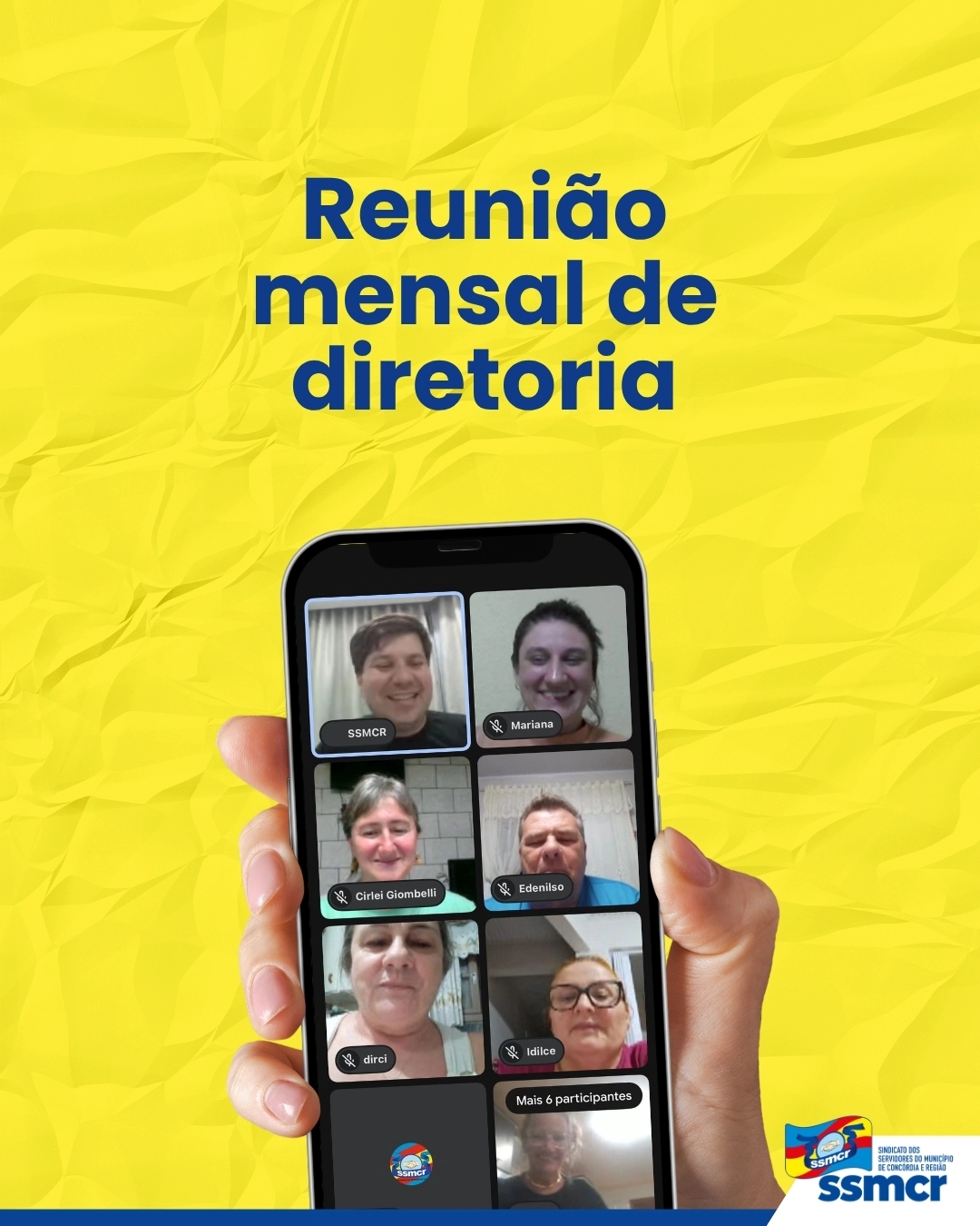 Reunião mensal de diretoria.