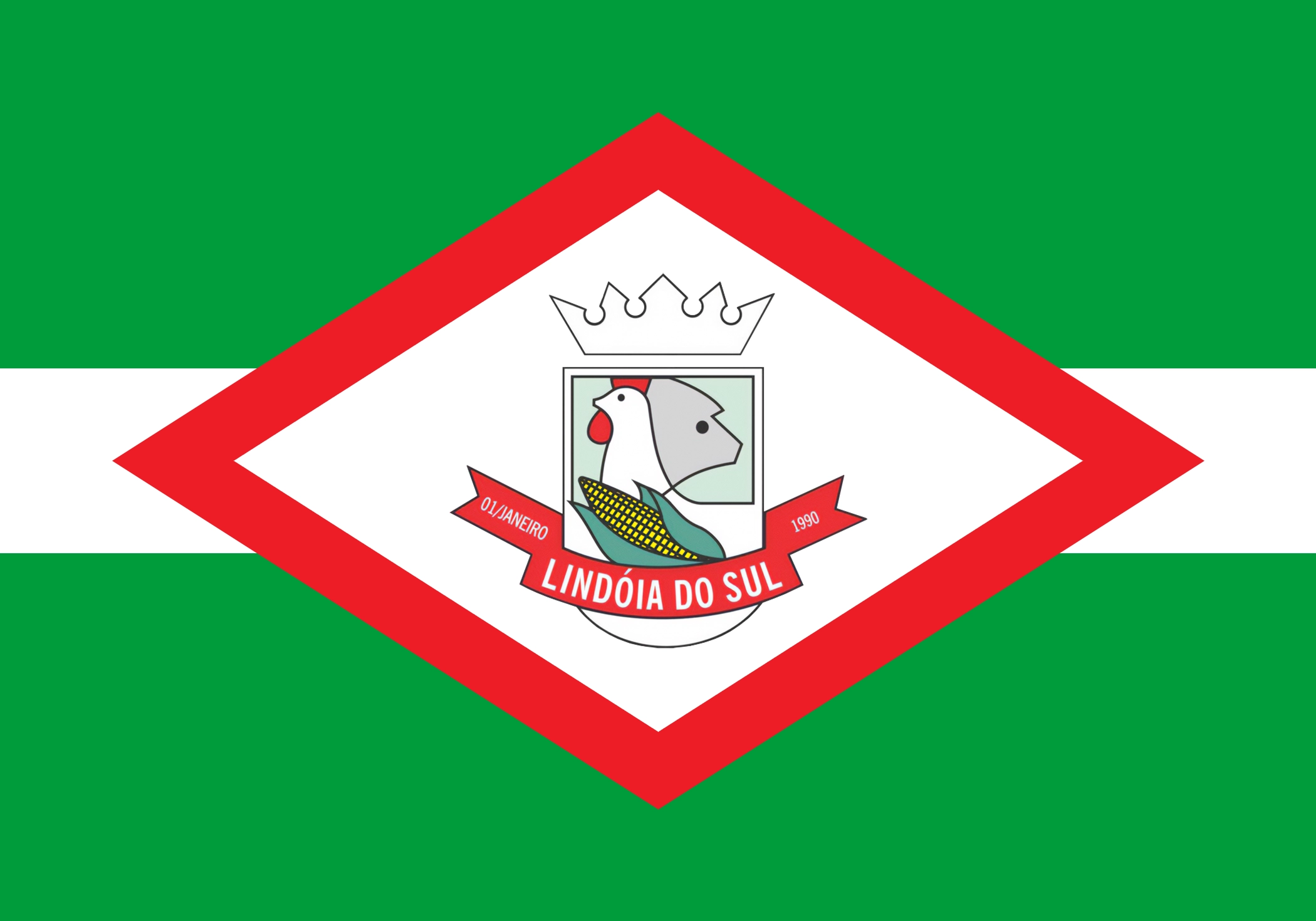 Bandeira de Lindóia do Sul